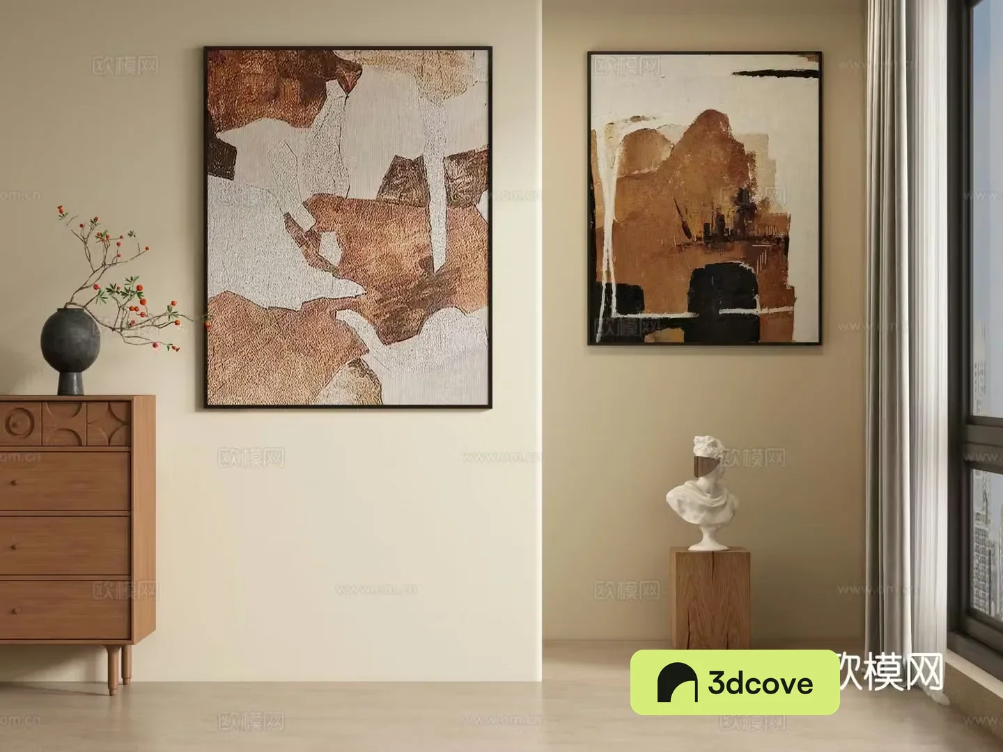 Medieval style decorative painting texture painting hanging painting