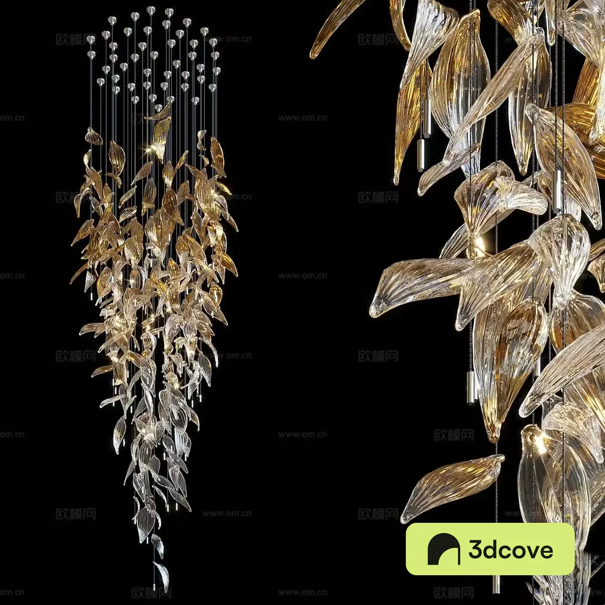 Light luxury chandelier crystal lamp