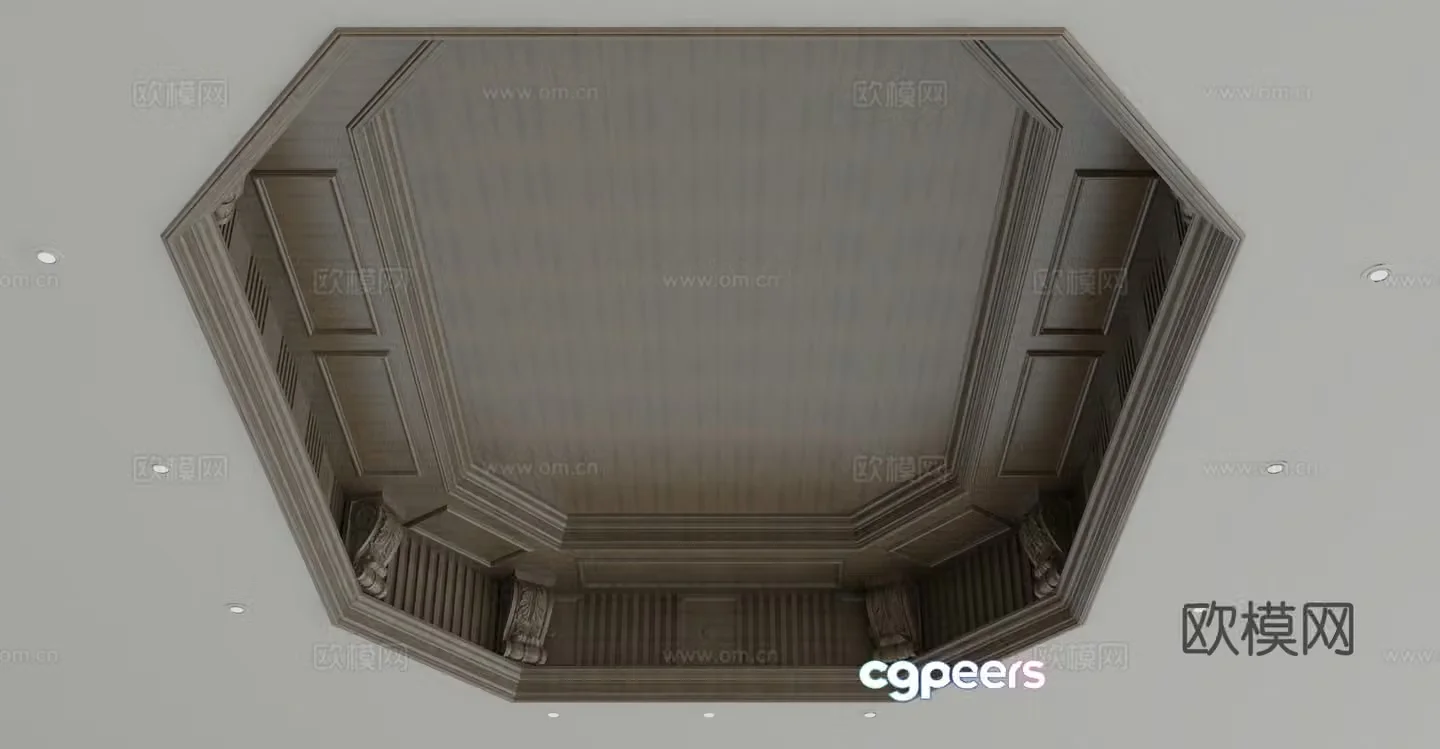 American ceiling 3D model