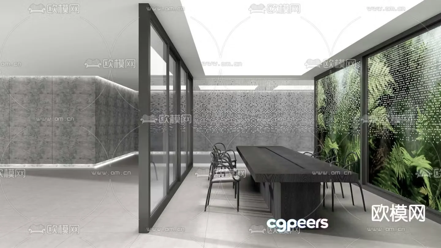 Modern conference room 3d model