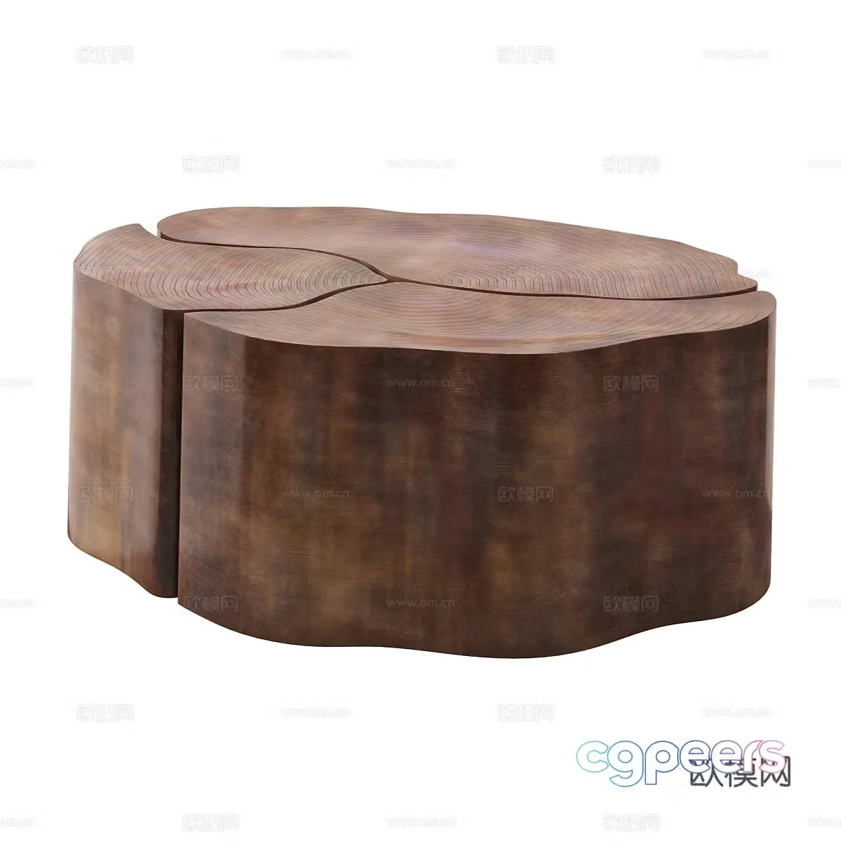 New Chinese style Wasabi solid wood coffee table 3D model
