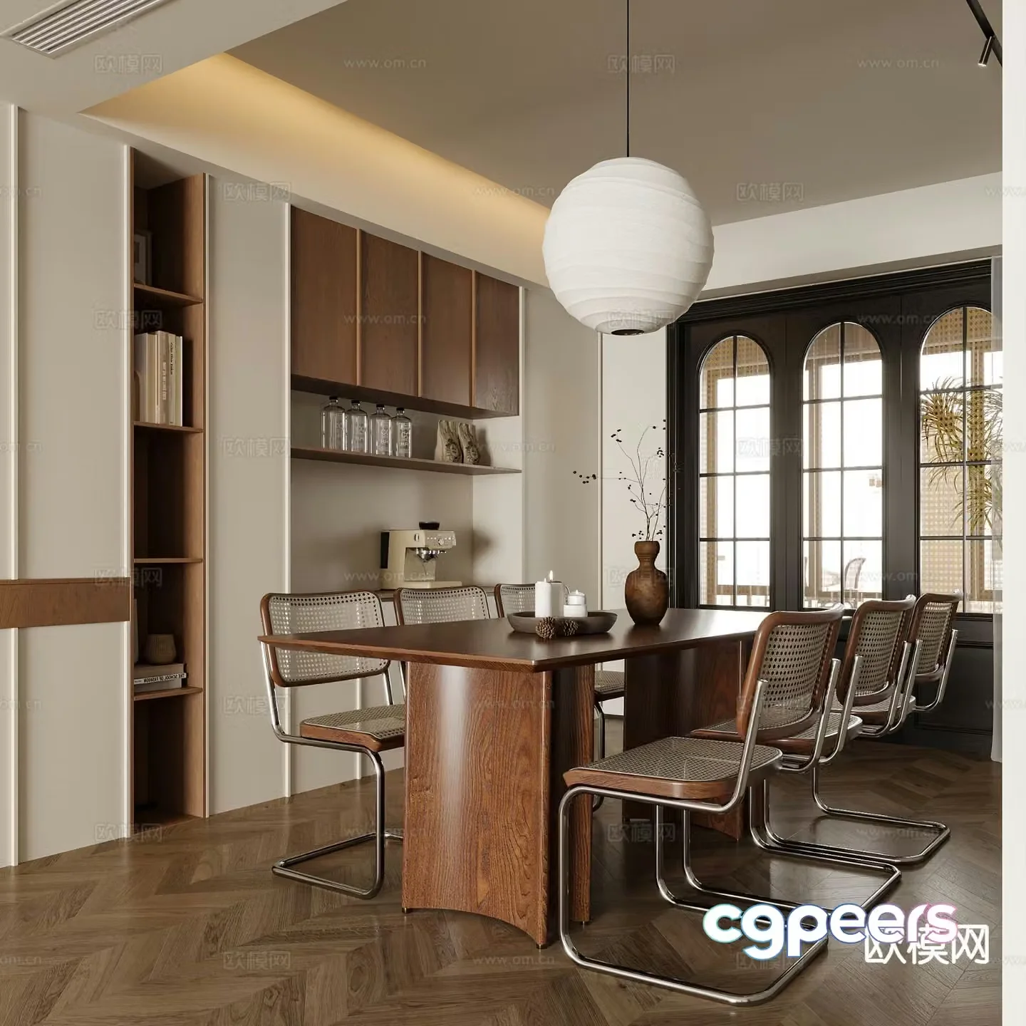 Modern restaurant 3d model