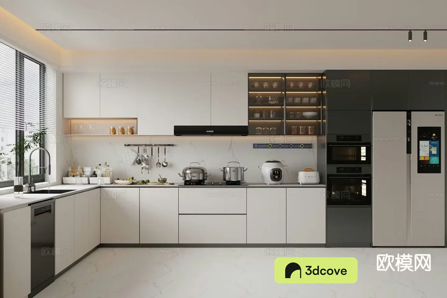 Modern open kitchen