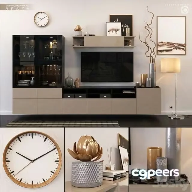 3ds Max Free – IKEA_BESTA_set_3