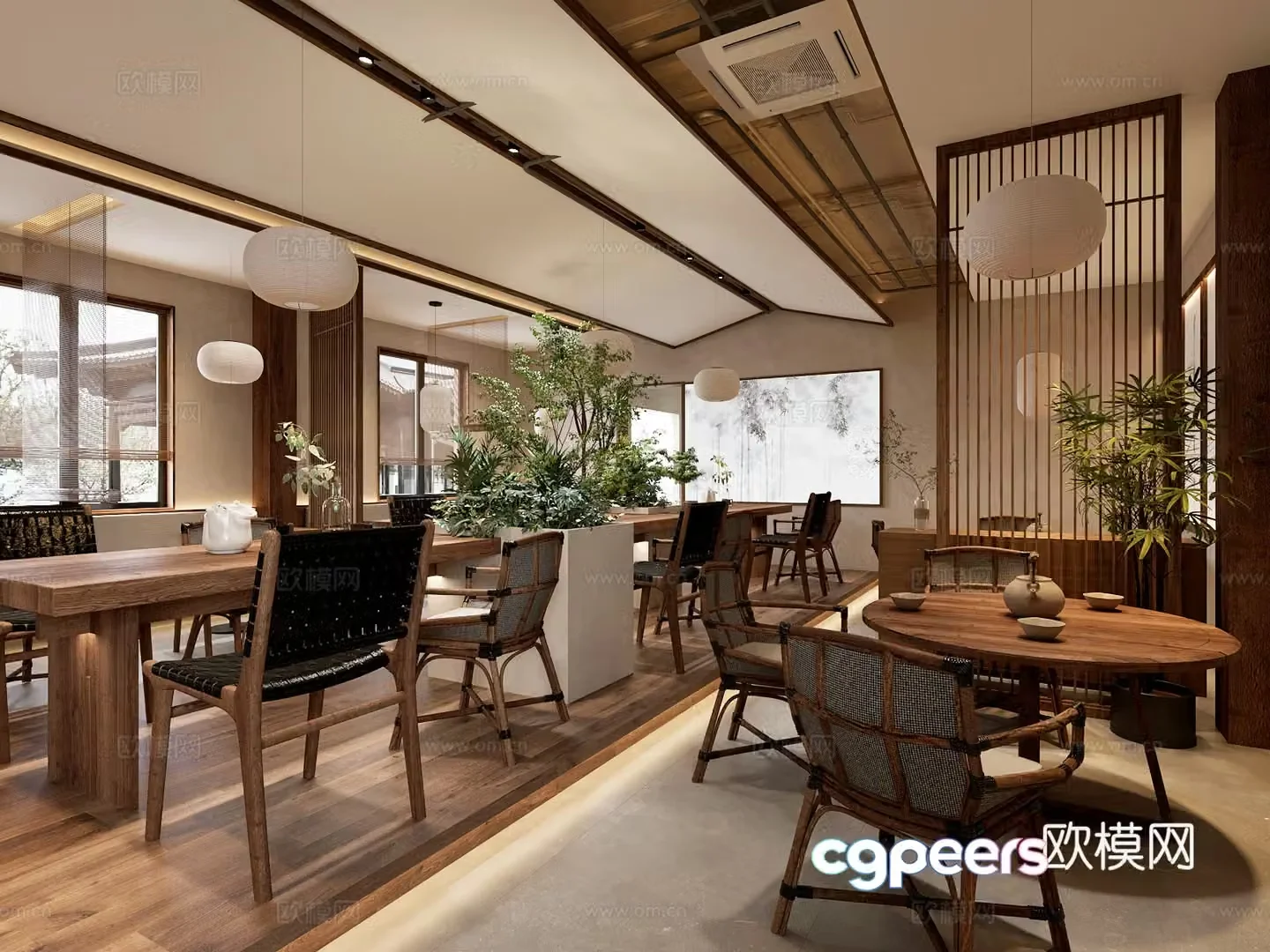 New Chinese restaurant 3D model