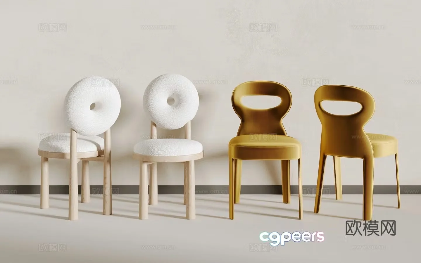 Modern single chair 3d model