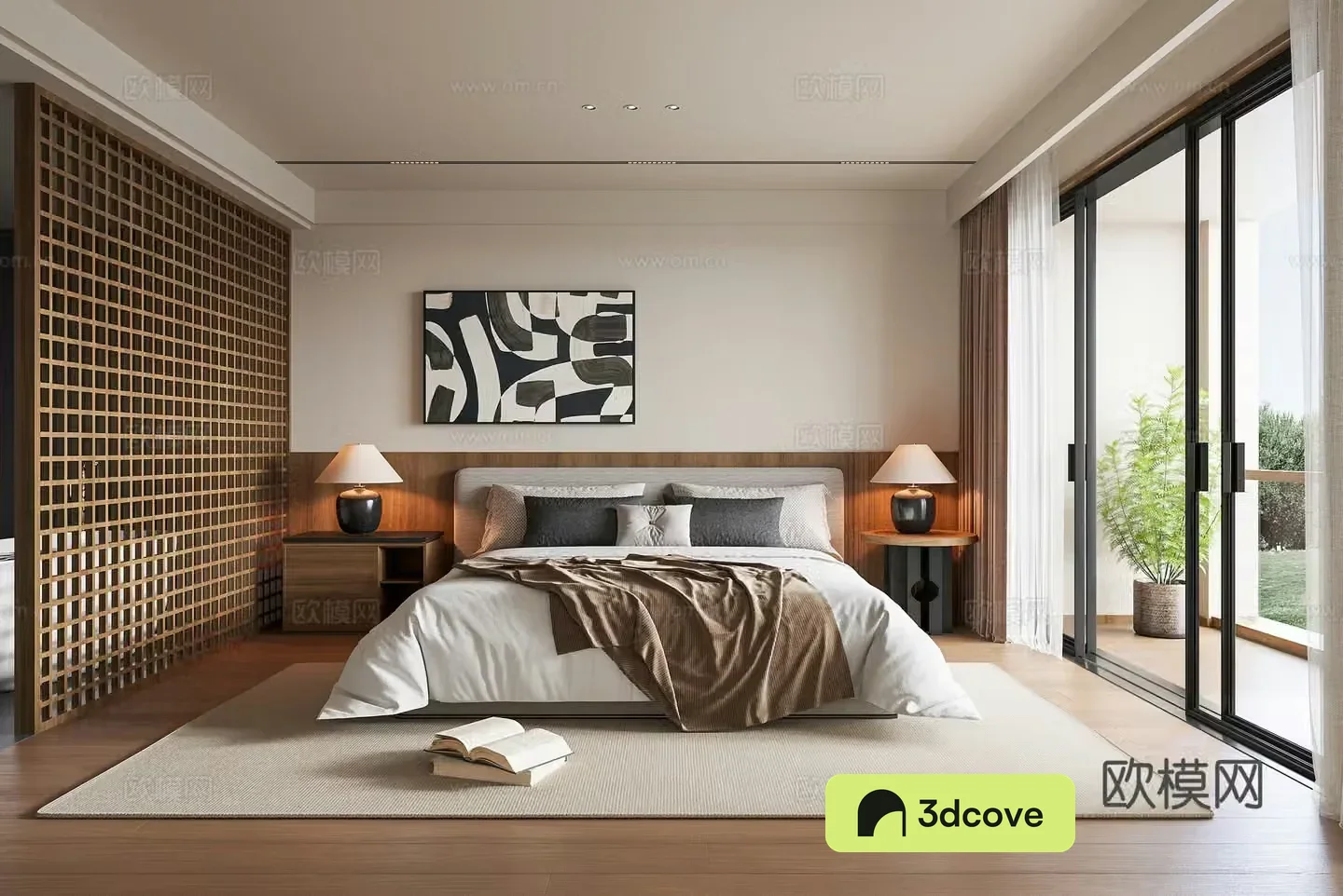 Modern B&B guest room