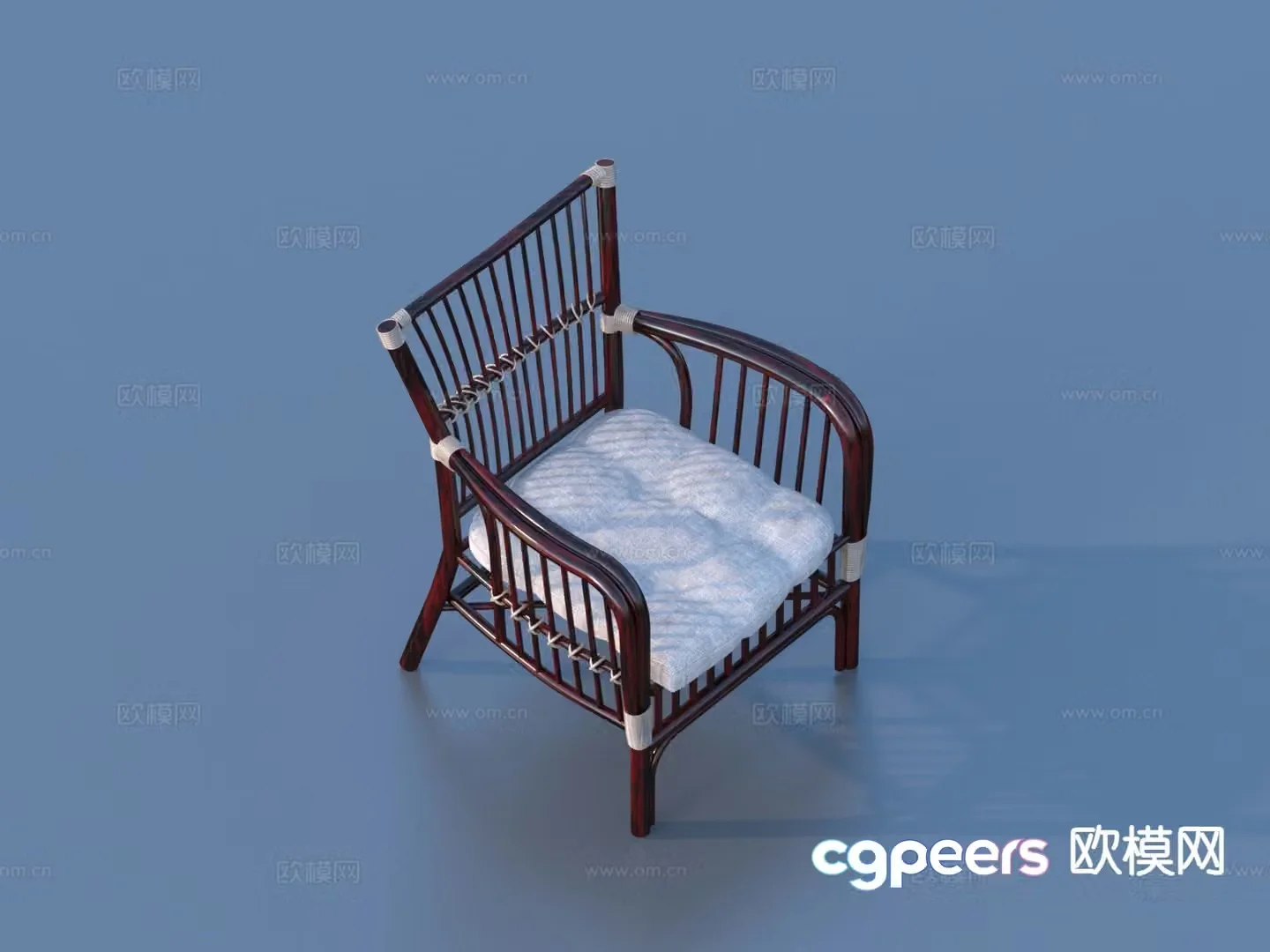 New Chinese style chair dining chair 3d model