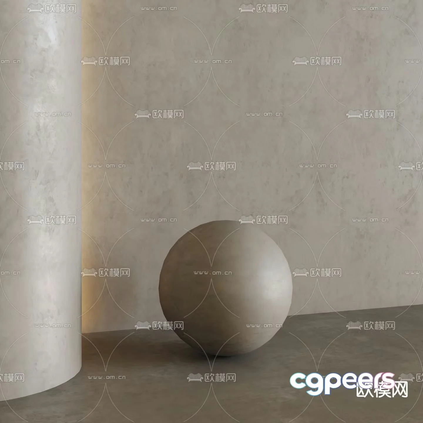 Modern wall art paint 3d model