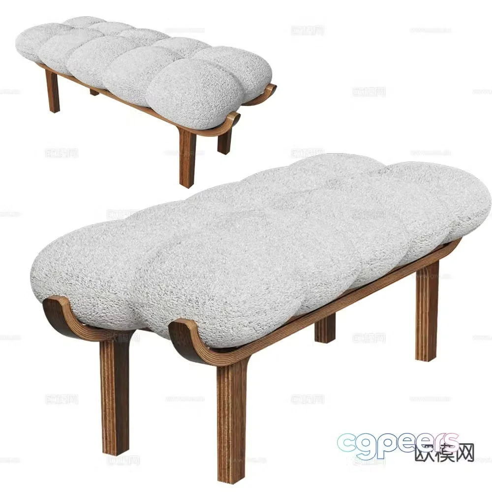 SOLLEN bench bed end stool 3d model