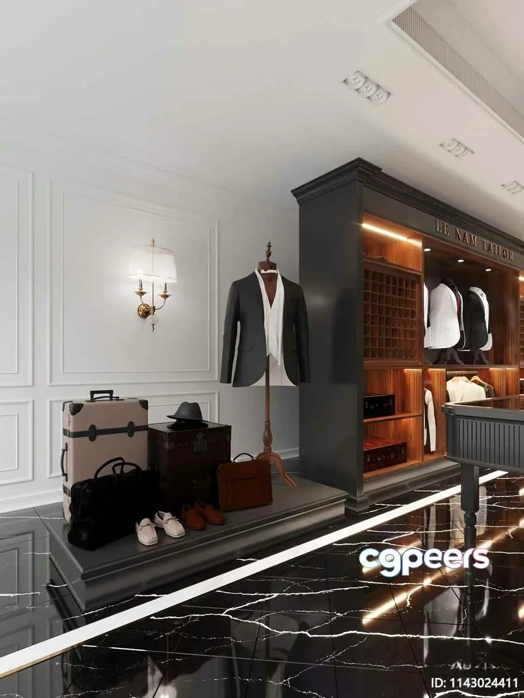 Modern Tailoring Store 3D Model – 12441 – VRAY Render