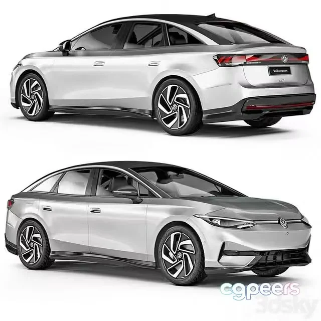 3ds Max Free – Volkswagen ID.7 2024