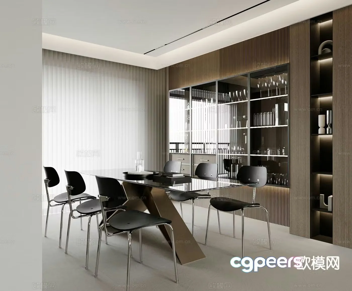 Modern restaurant 3d model