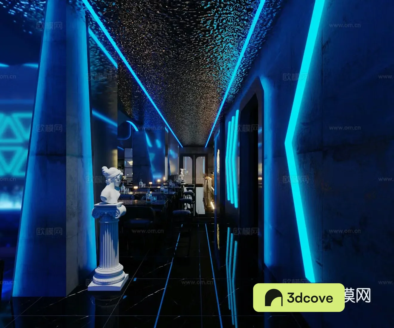 Modern bar aisle Tavern aisle