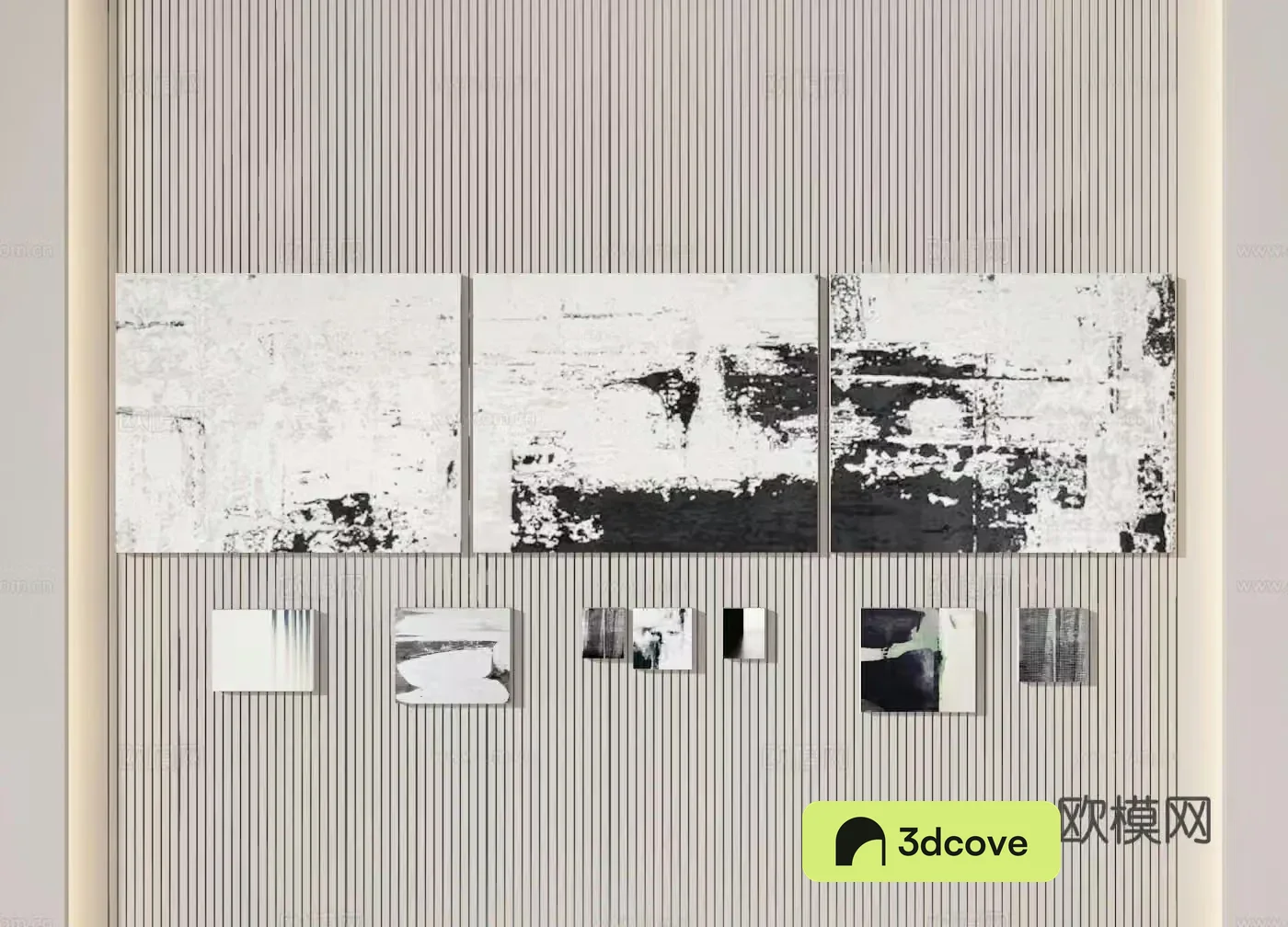 Decorative painting black and white painting art painting hanging painting