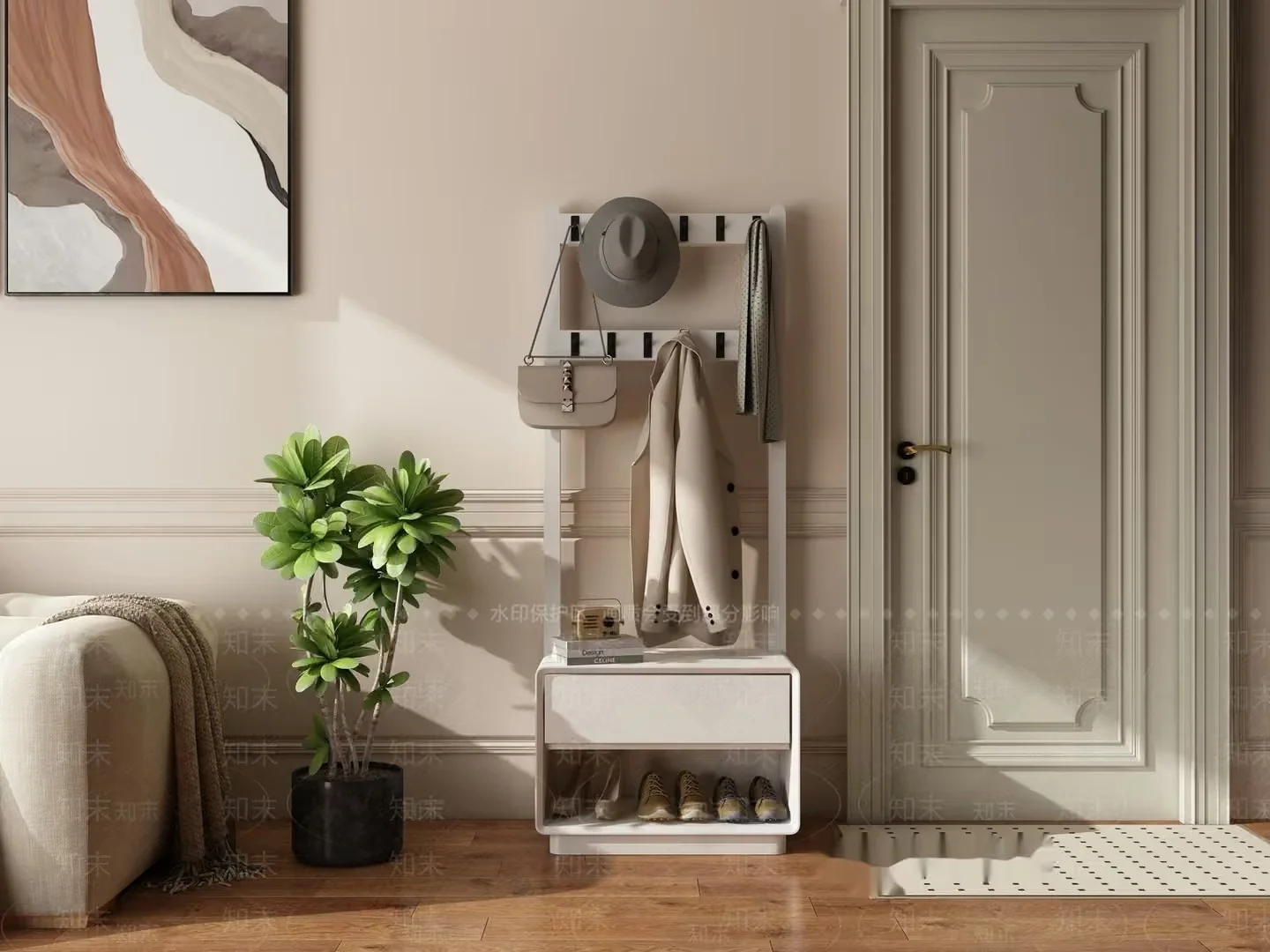 A Modern Entryway 3D Model – 22815 – VRAY Render