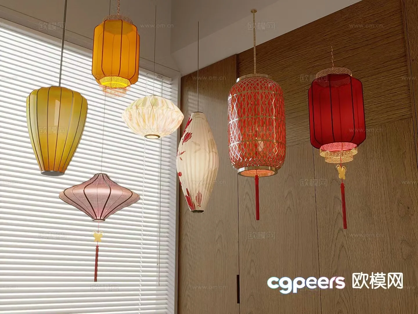 New Chinese lantern 3d model