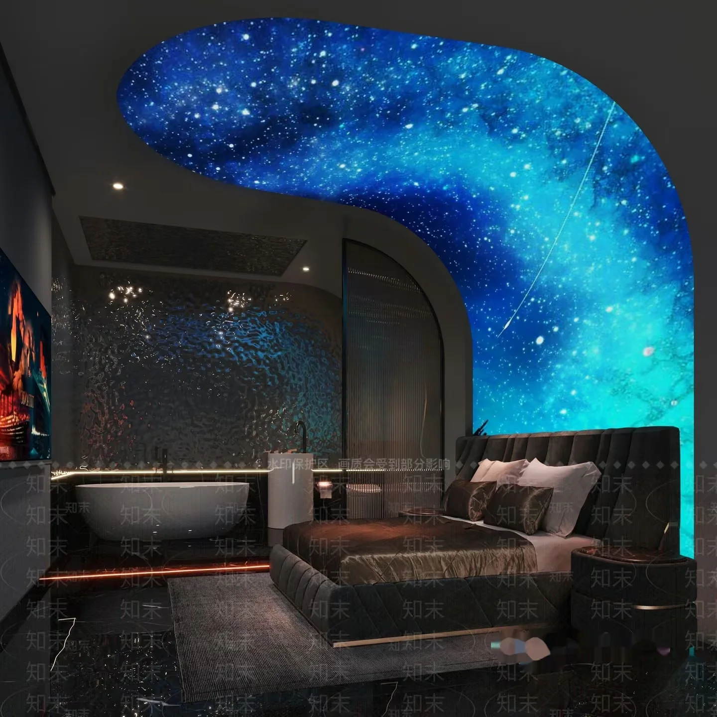 Modern Bedroom Design 3D Model – 9816 – VRAY Render