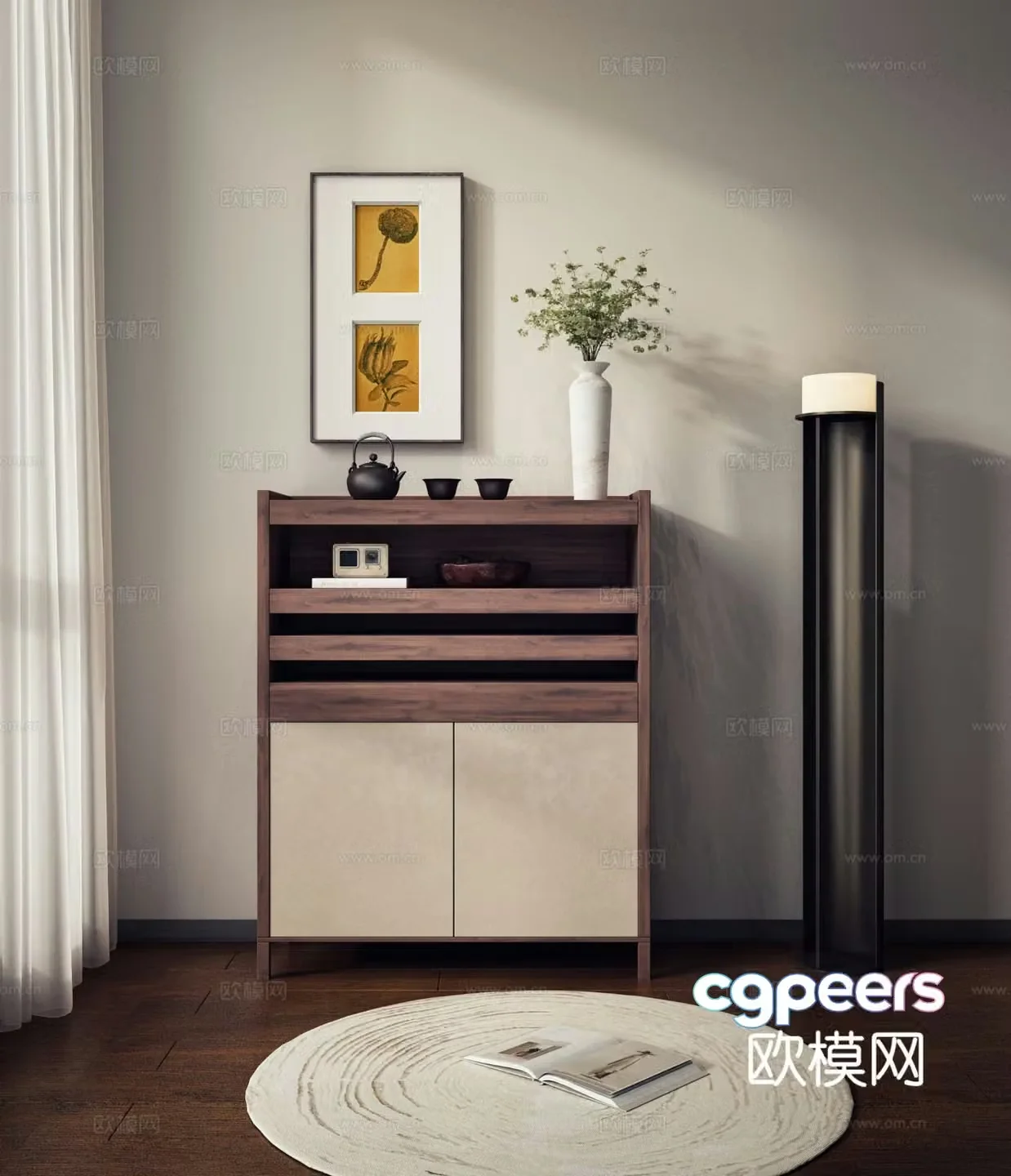 New Chinese sideboard 3d model