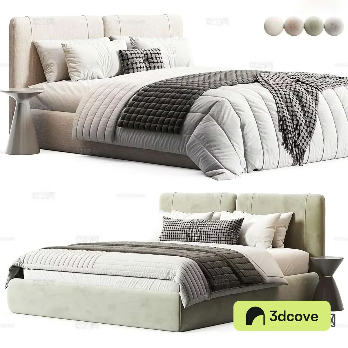 Modern double bed