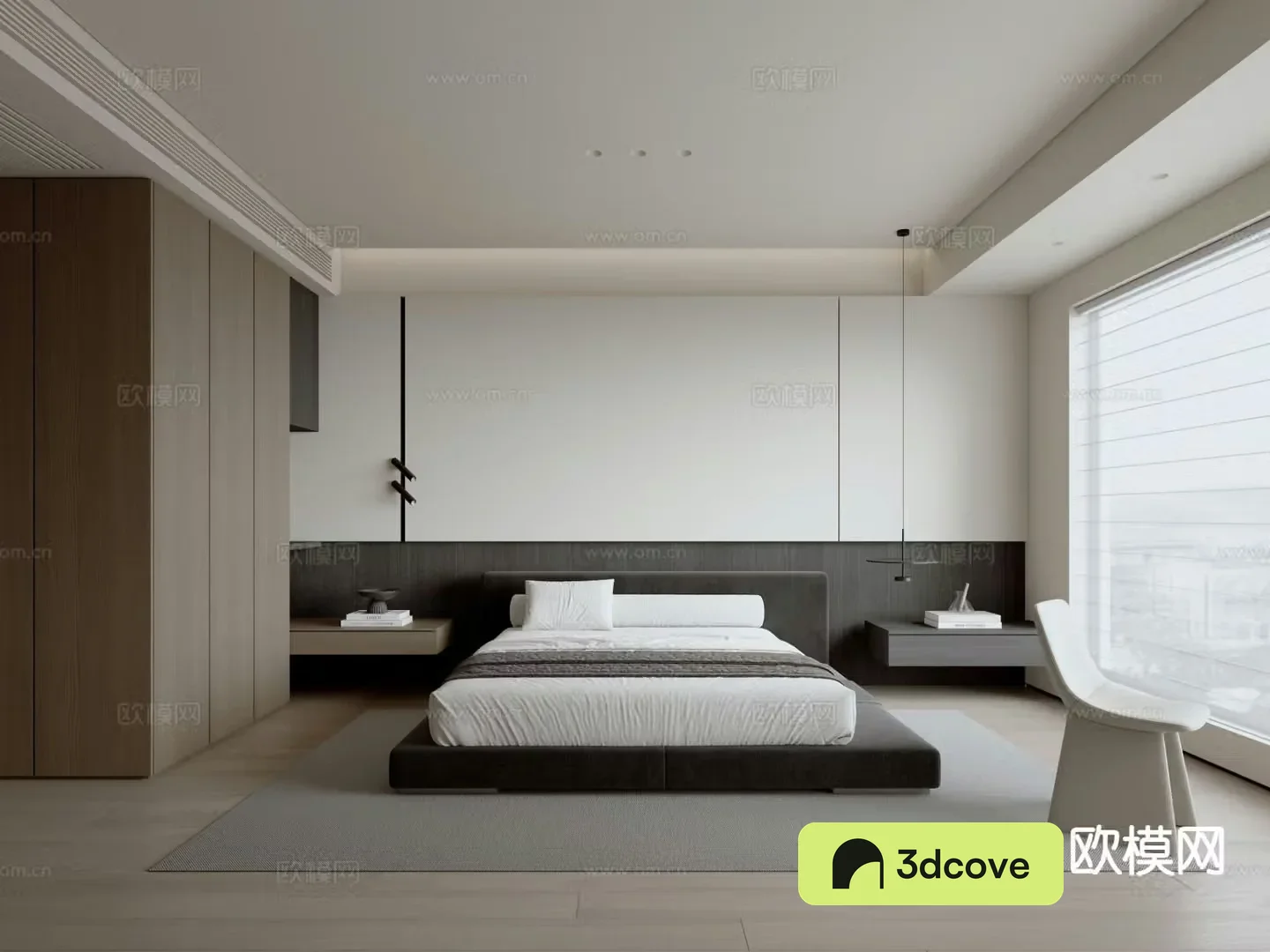 Modern minimalist bedroom master bedroom