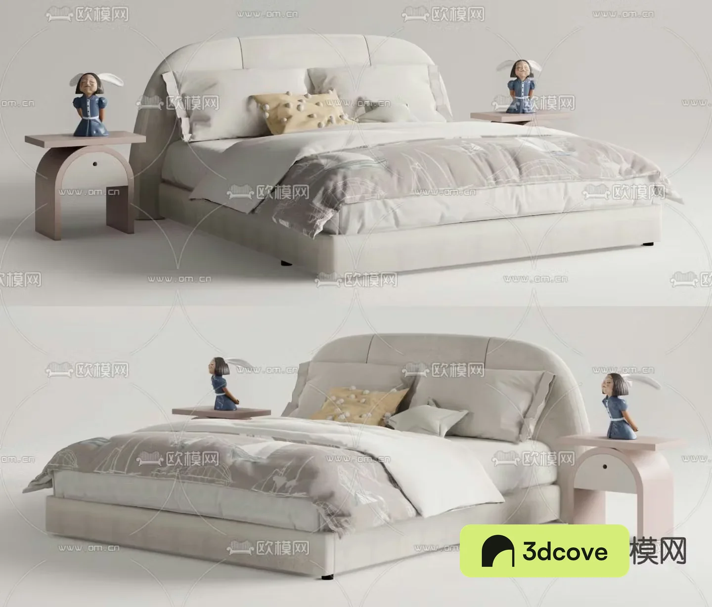 Cream style children’s bed