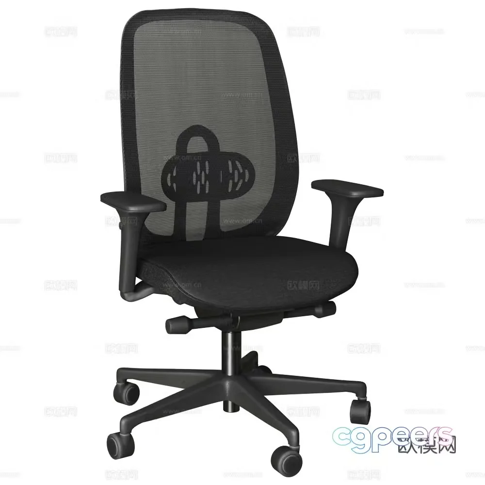 Modern Italian office chair computer chair 3d model
