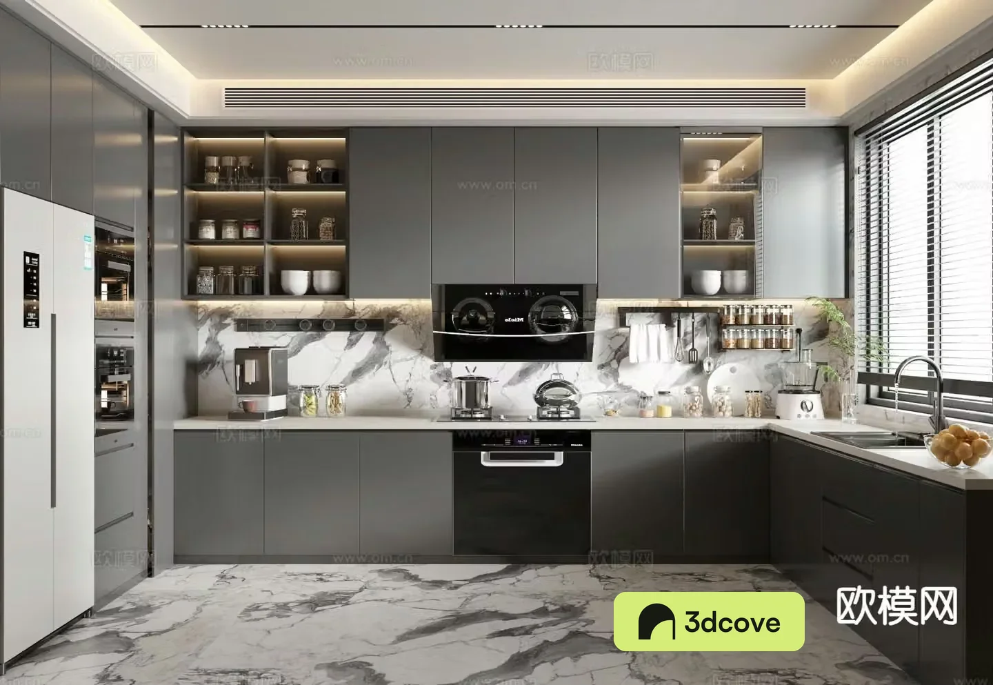 modern kitchen cabinet