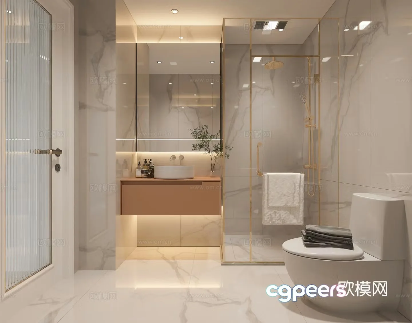 Modern bathroom 3d model