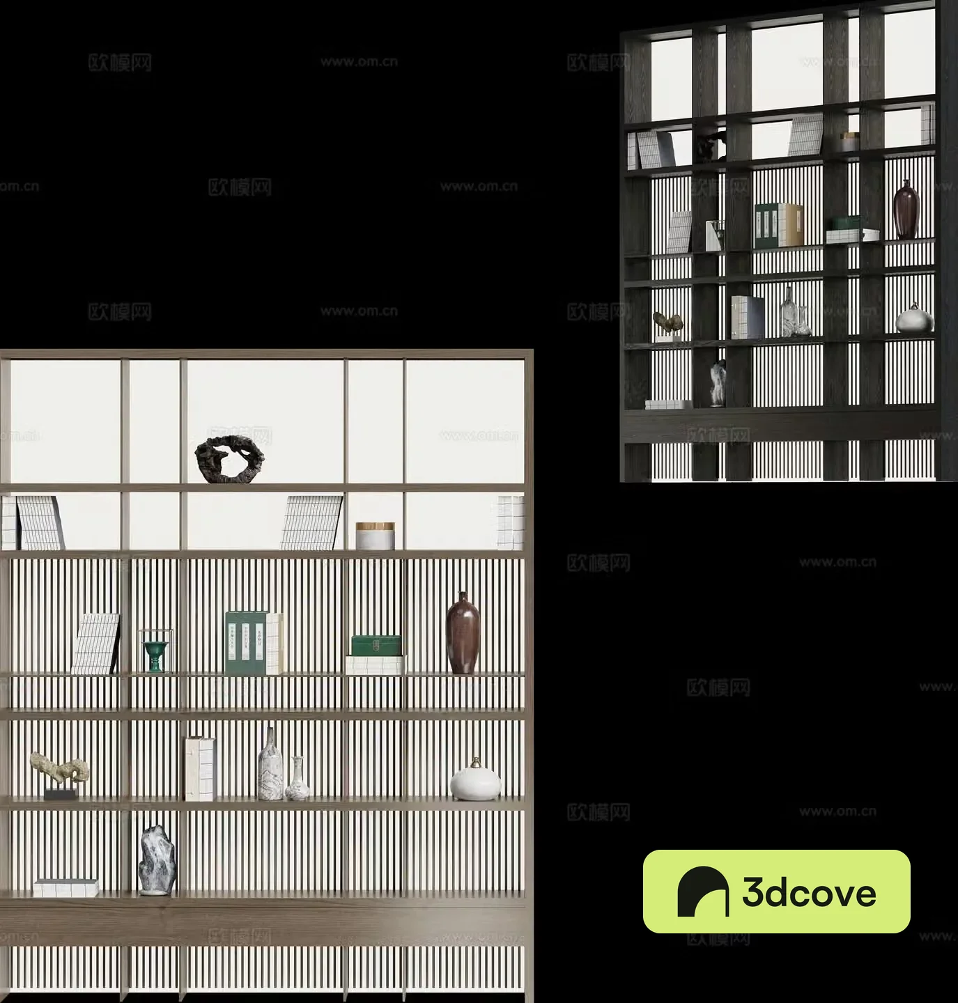 Modern bookcase jewelry cabinet
