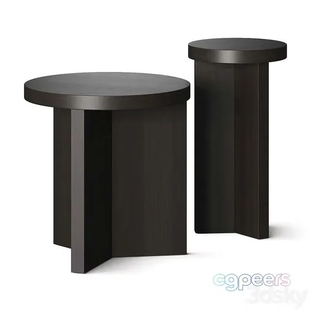 3ds Max Free – Pottery Barn Folsom Side Tables