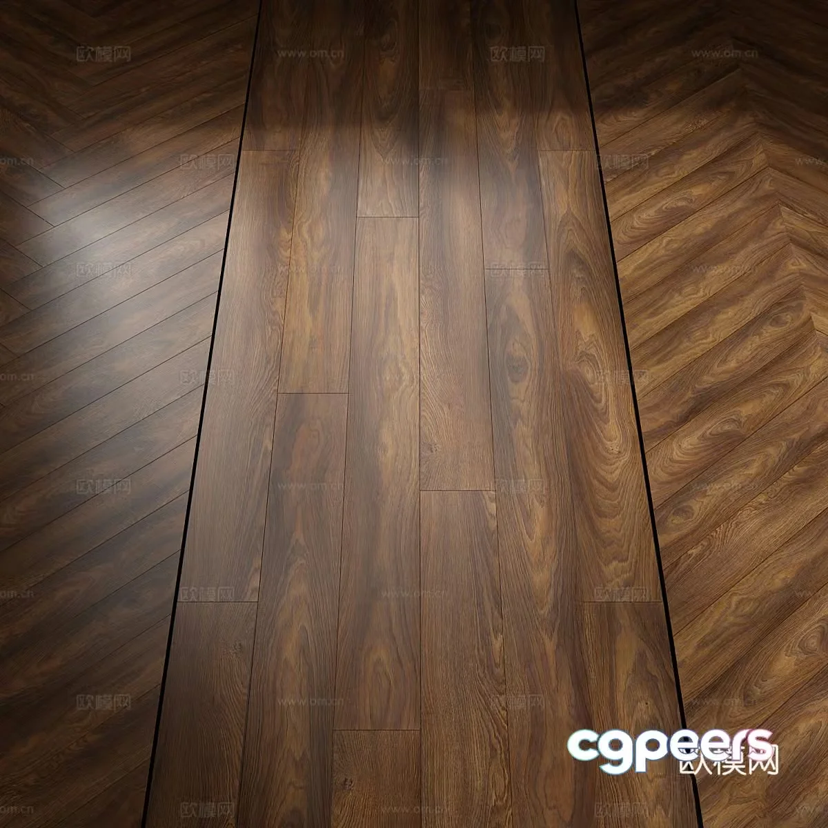 New Chinese-style solid wood flooring laminate flooring 3D model