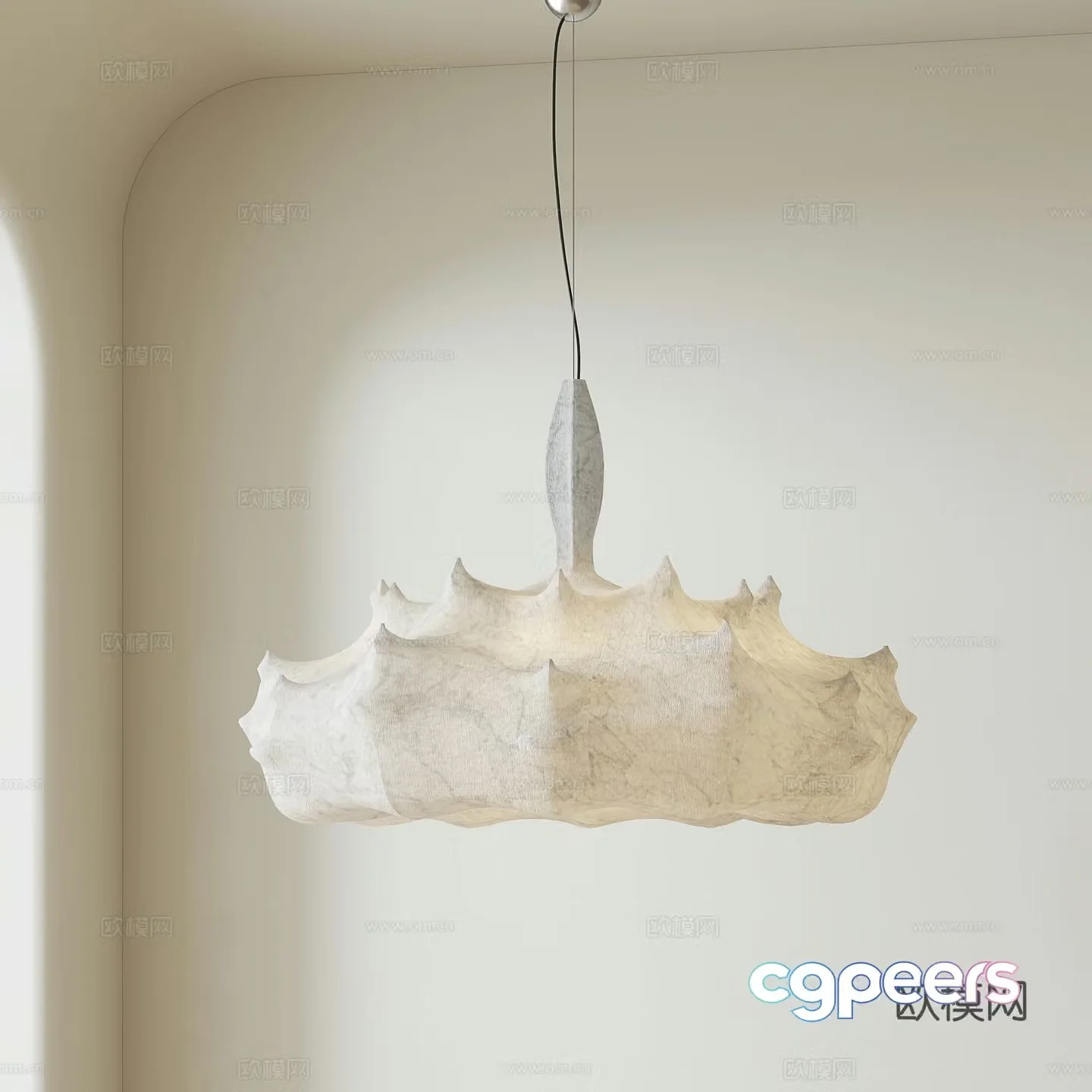 Wasabi wind ancient chandelier 3d model