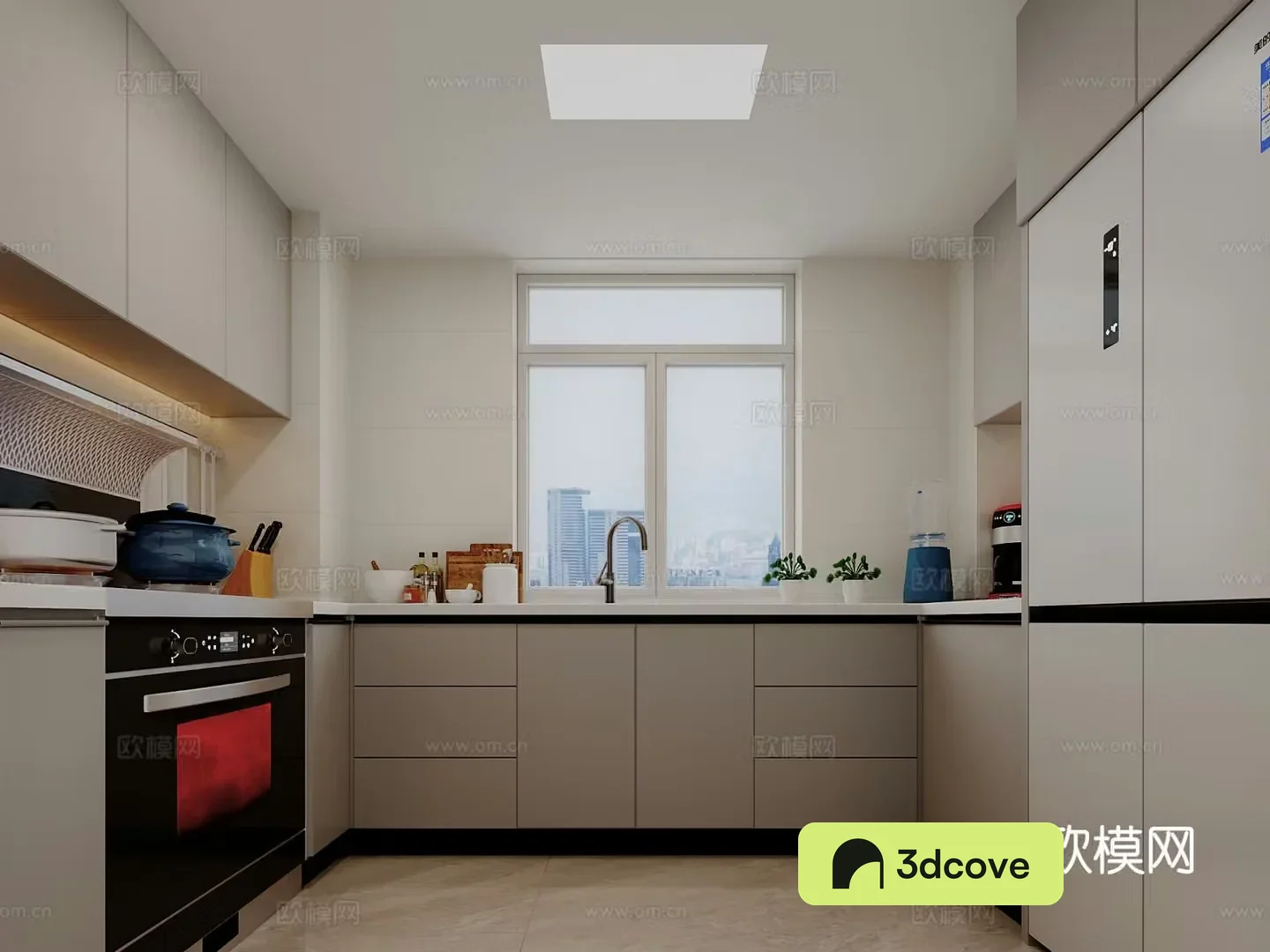 modern kitchen cabinet