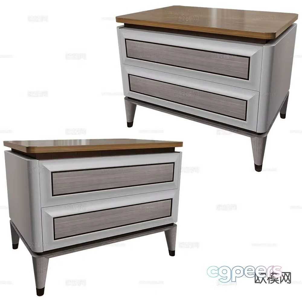 CPRN modern bedside table 3d model
