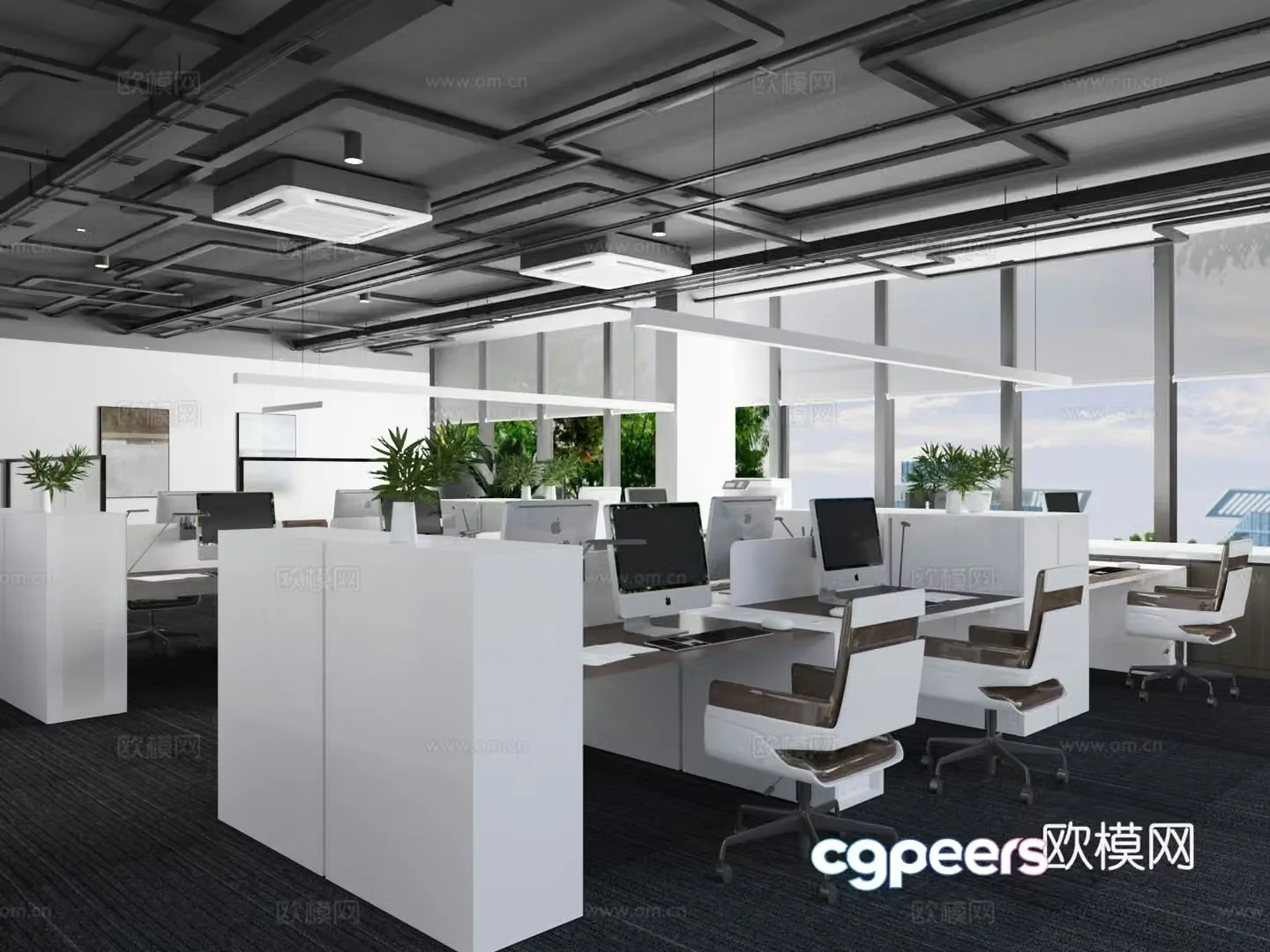 Office Public Office Area 3D Model