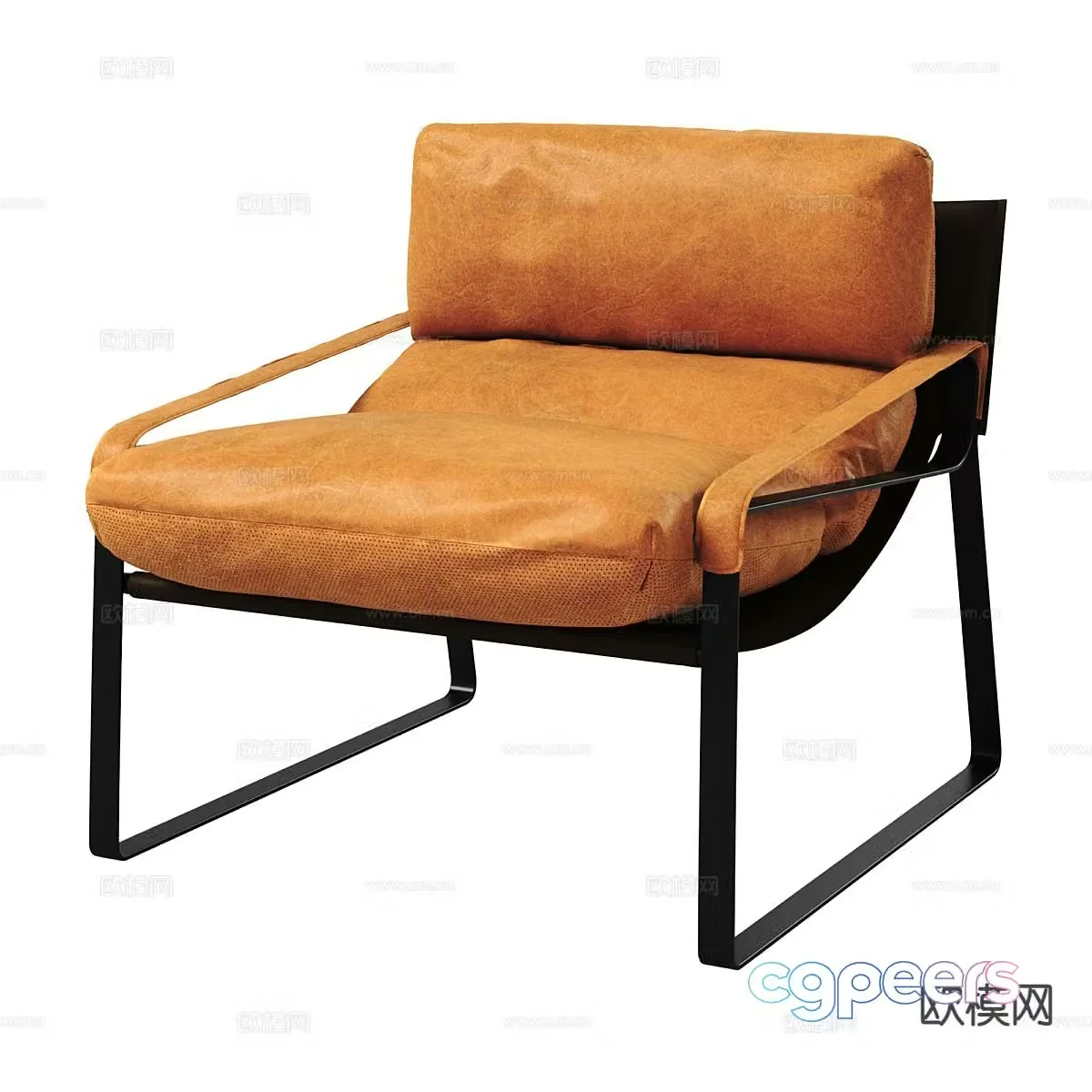 Nordic style leisure sofa 3d model