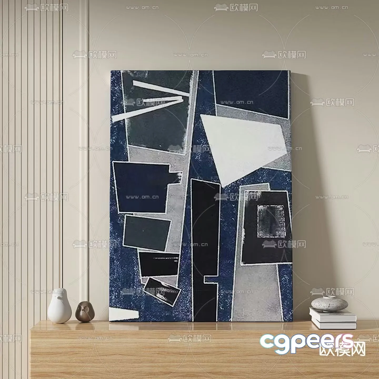 Texture painting Abstract painting Decorative painting 3d model
