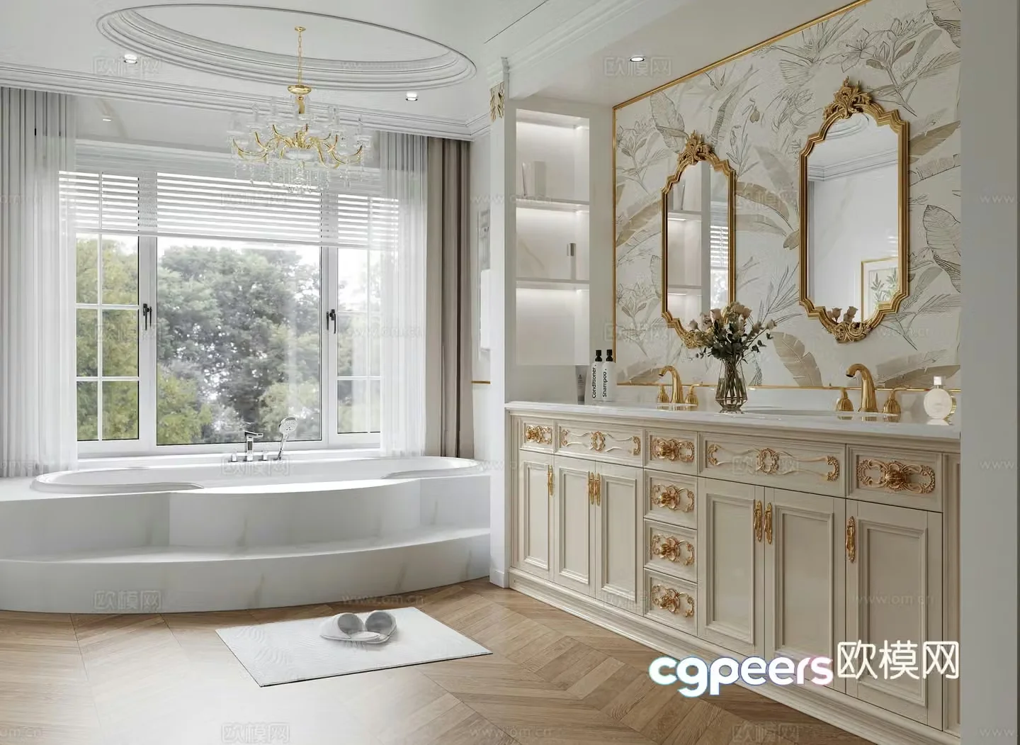 French bathroom 3d model