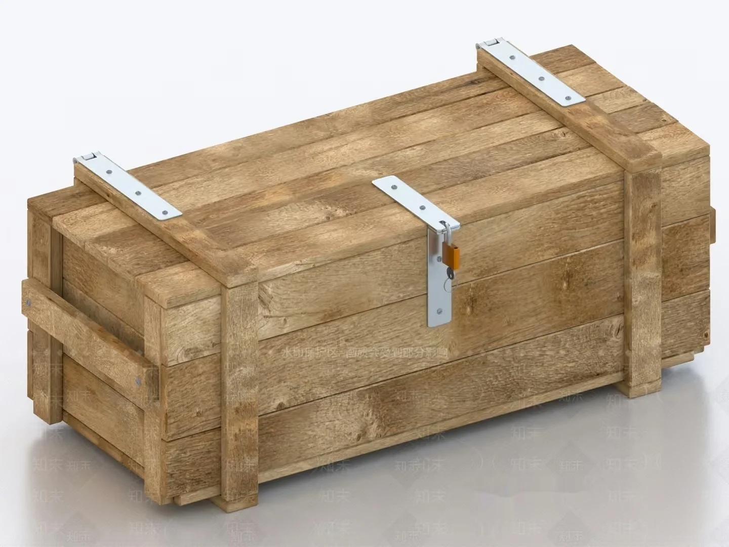 A Wooden Crate 3D Model – 439 – VRAY Render
