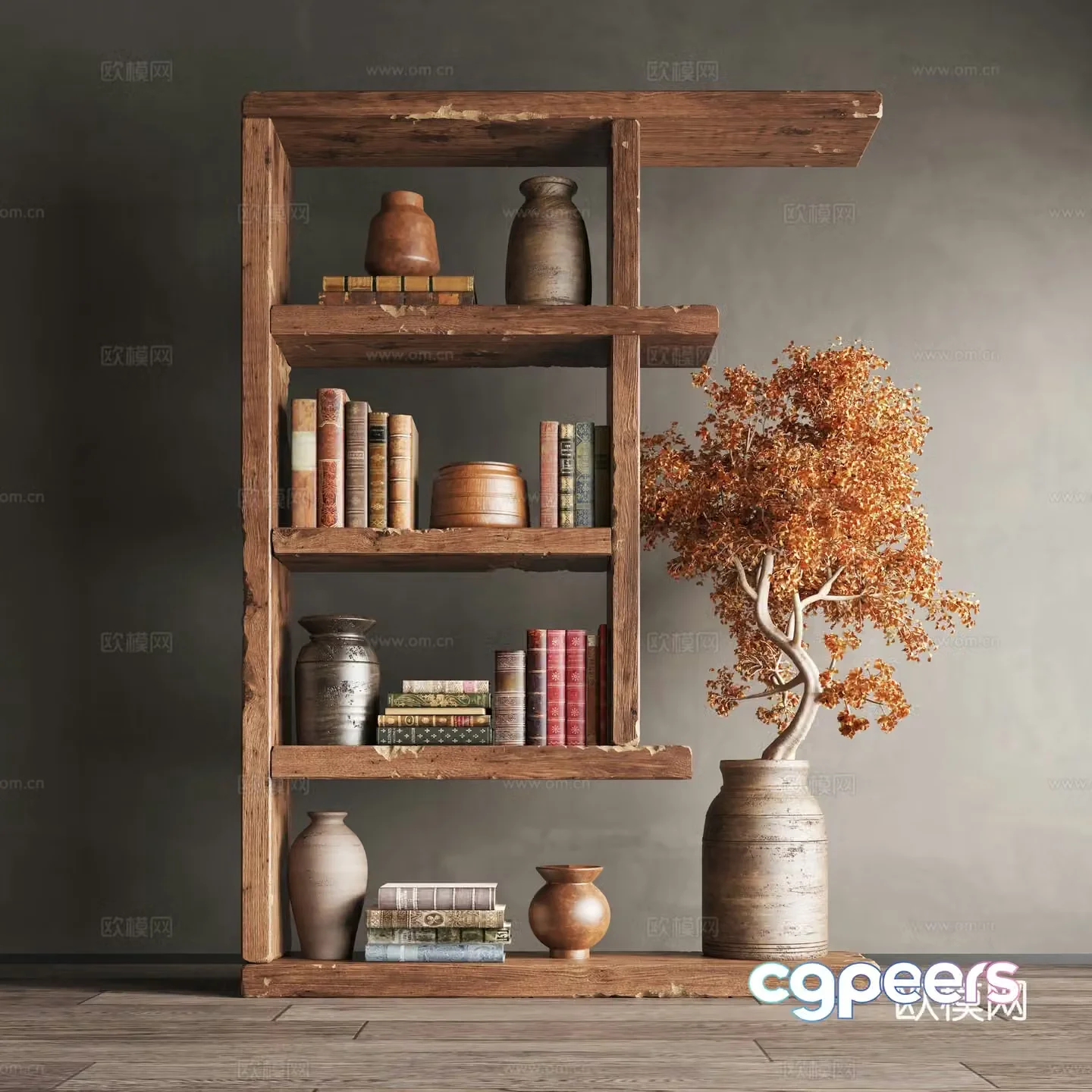 New Chinese style decorative frame 3D model