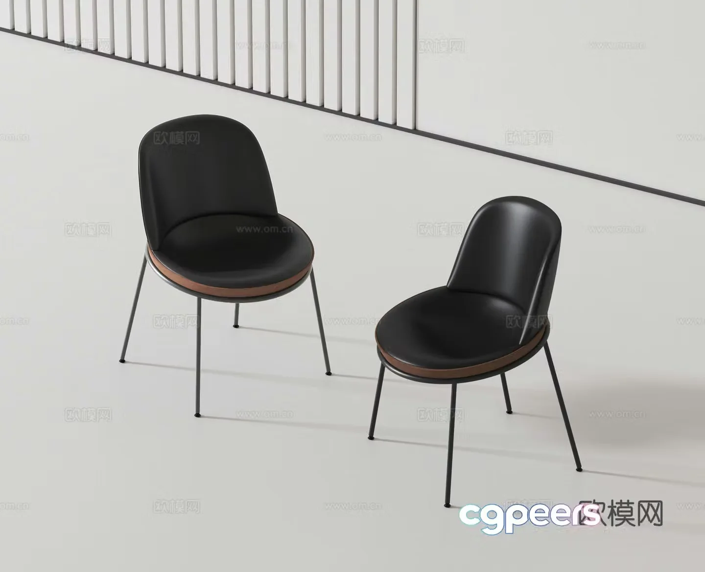 Modern single chair 3d model