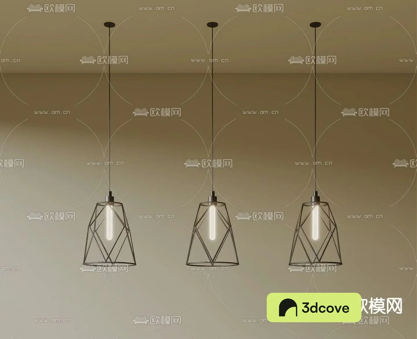 Minimalist chandelier Iron chandelier Dining lamp
