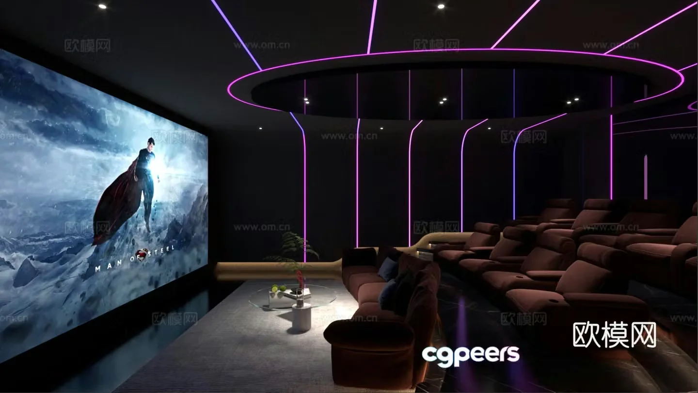 Audio and video studio 3d model