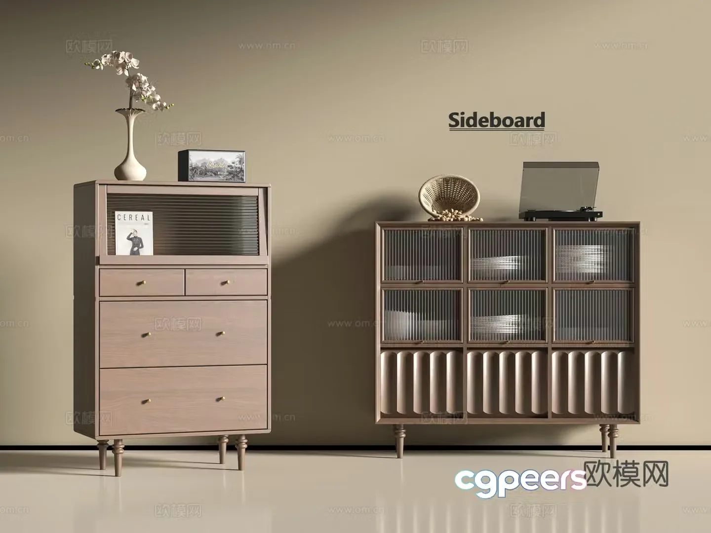 Modern sideboard 3D model