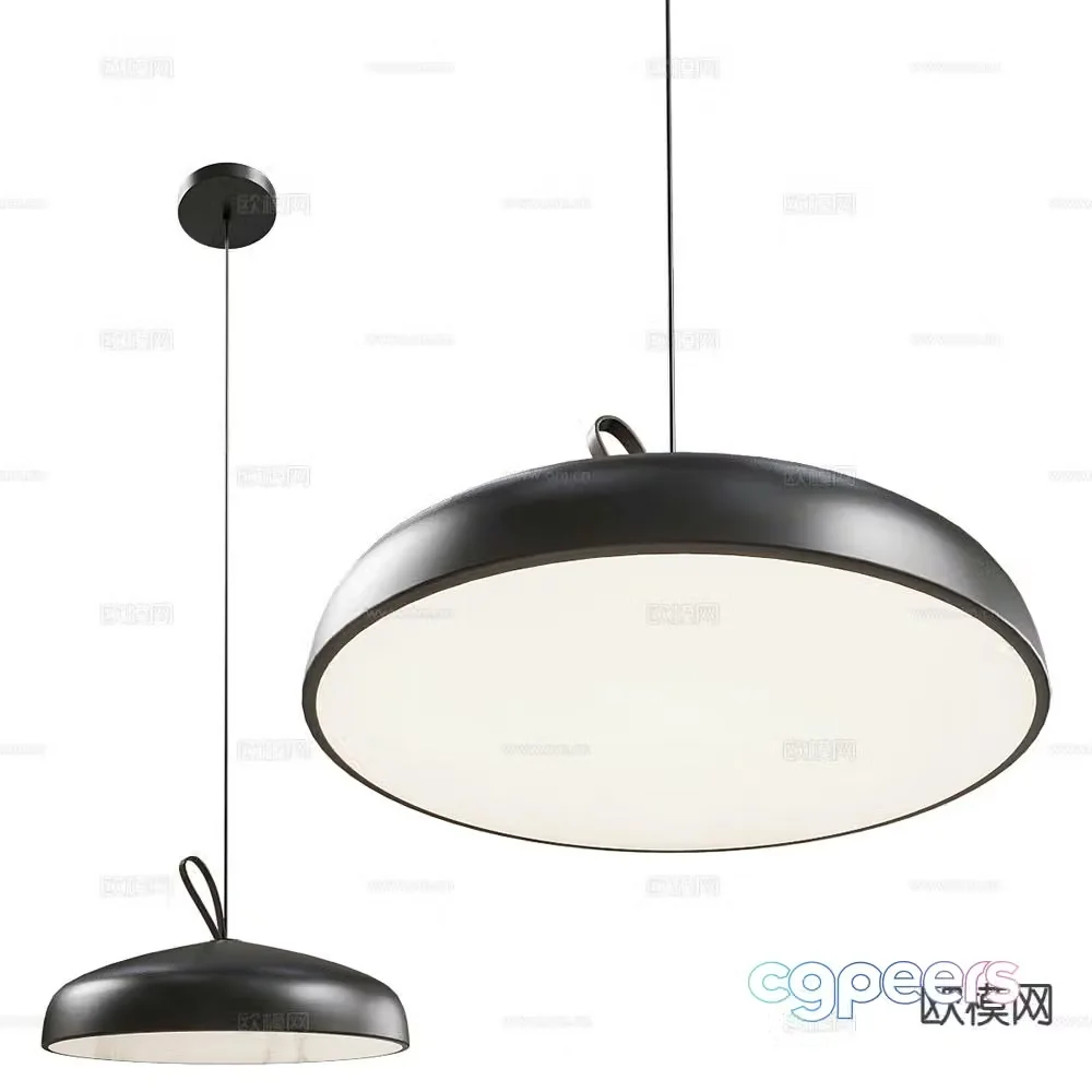 Maxlight industrial style small chandelier 3d model
