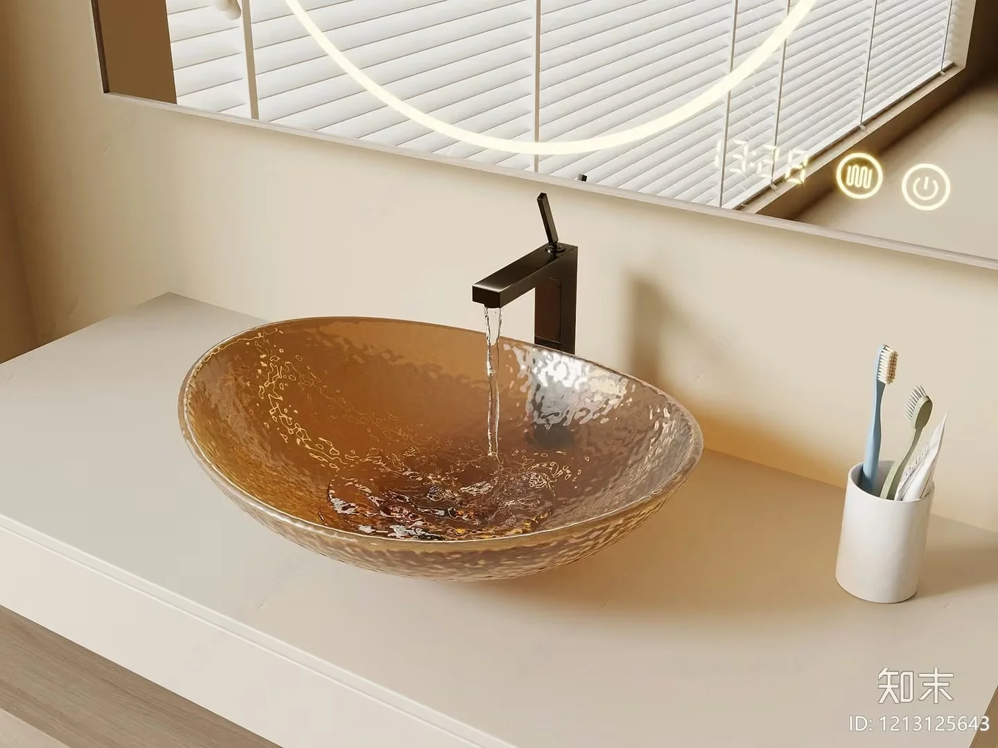 A Glass Sink 3D Model – 6187 – VRAY Render
