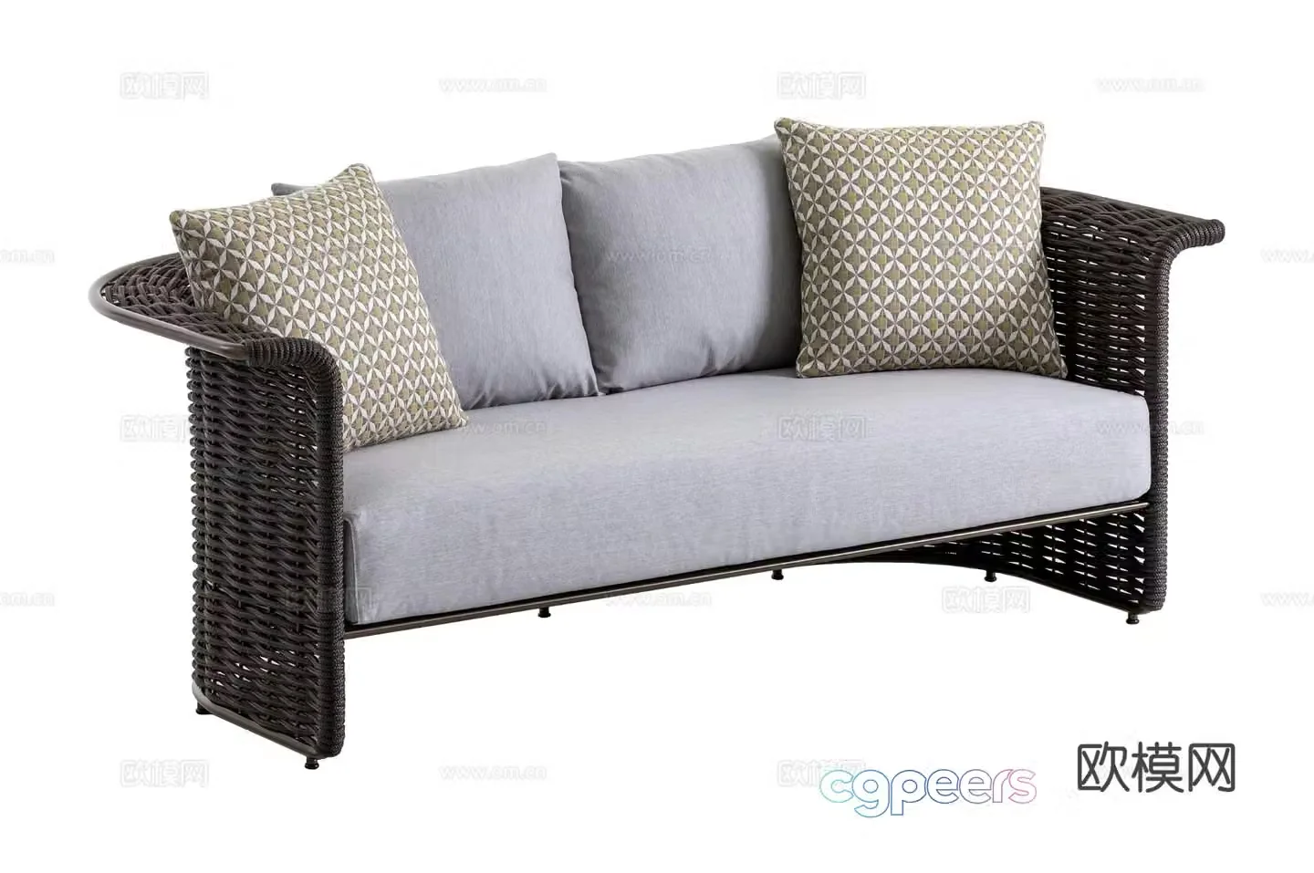 Rugiano outdoor multiplayer sofa 3d model