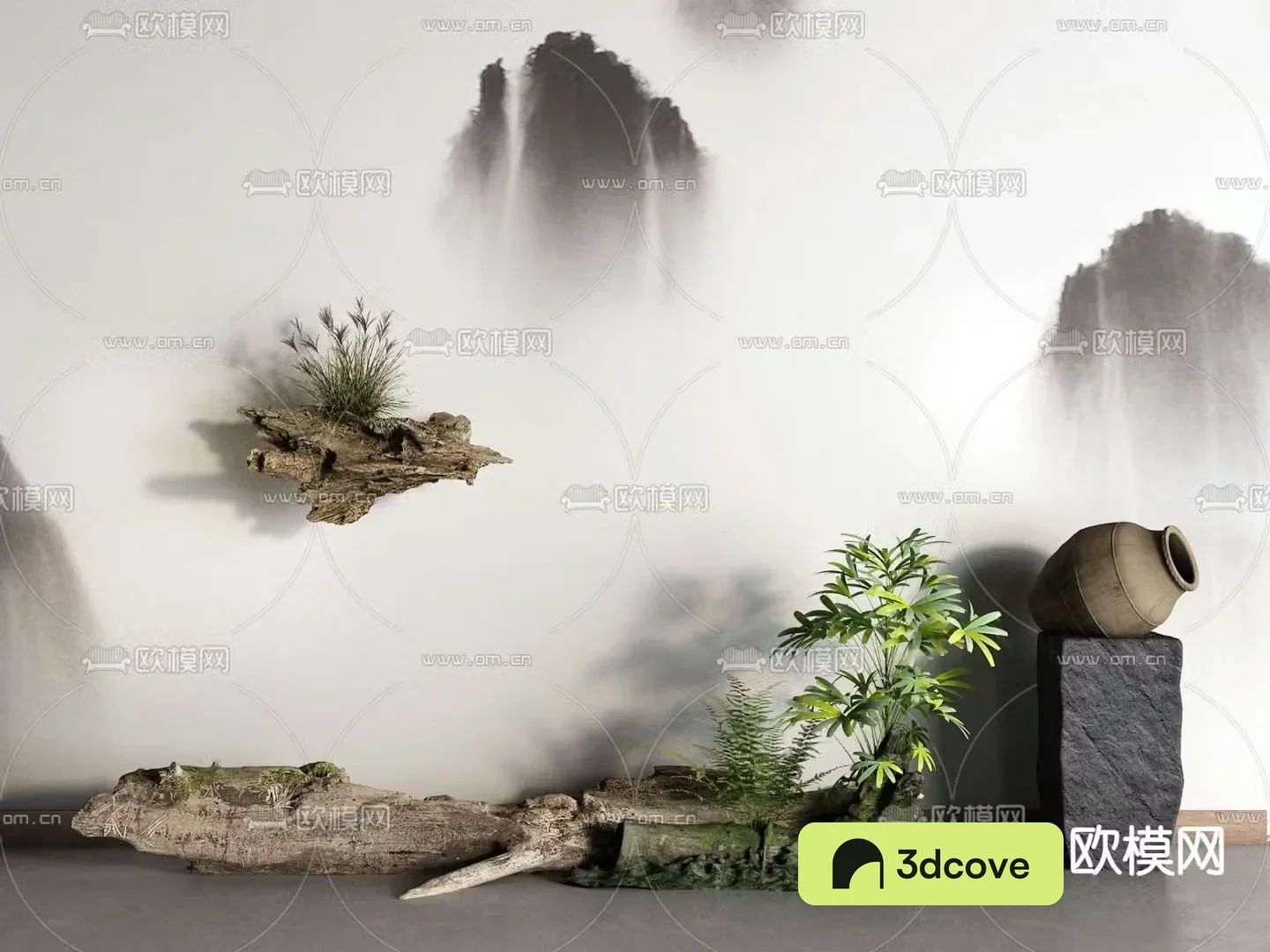 Chinese style interior landscape