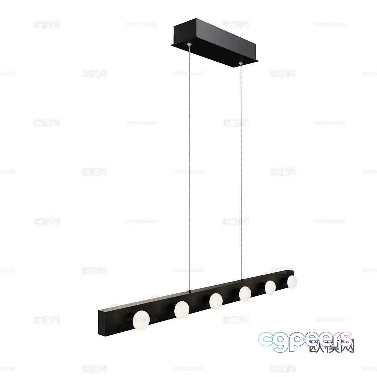 Modern minimalist chandelier dining room chandelier living room chandelier 3d model